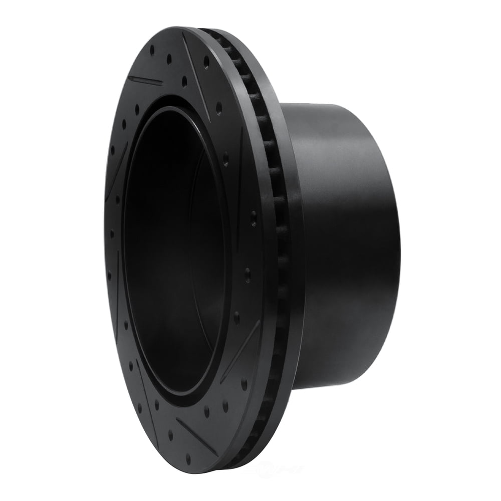 Dynamic Friction Company 633-48043L DFC Brake Rotor - Drilled And Slotted - Black