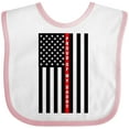 thumbnail image 3 of Inktastic Firefighter Daddy Flag Boys or Girls Baby Bib, 3 of 4