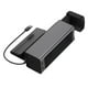 thumbnail image 4 of Organizador de espacio de asiento de gran capacidad de Metal con bolsillo lateral para asiento de coche USB para almacenamiento Interior de coche negro, 4 of 12