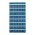 thumbnail image 1 of SAYOO Bolsa de almacenamiento no tejida , patrón de número de cuadrícula múltiple, artículos diversos para el aula, bolsillo para armario, soporte para teléfono colgante con ganchos SAYOO Moderno diseño moderno, 1 of 9
