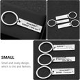 thumbnail image 4 of 3pcs Stainless Key Ring Key Decors Father's Day Key Ring for Father Festival Family, 4 of 6