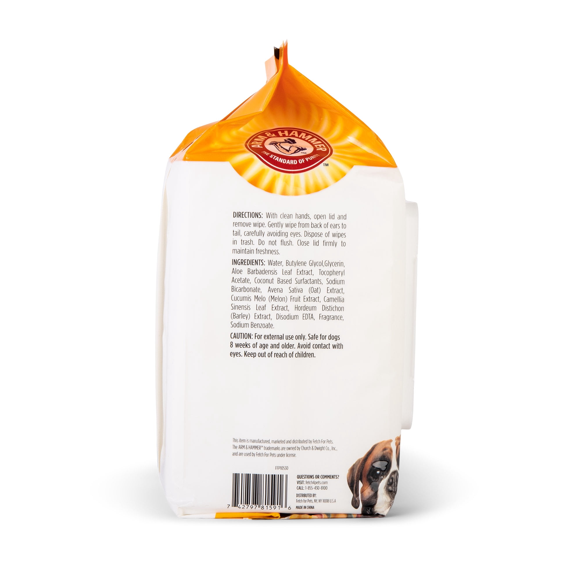 Arm & Hammer Heavy Duty Multi-Purpose Dog Wipes with Tropical Mango Scent, 100 Count