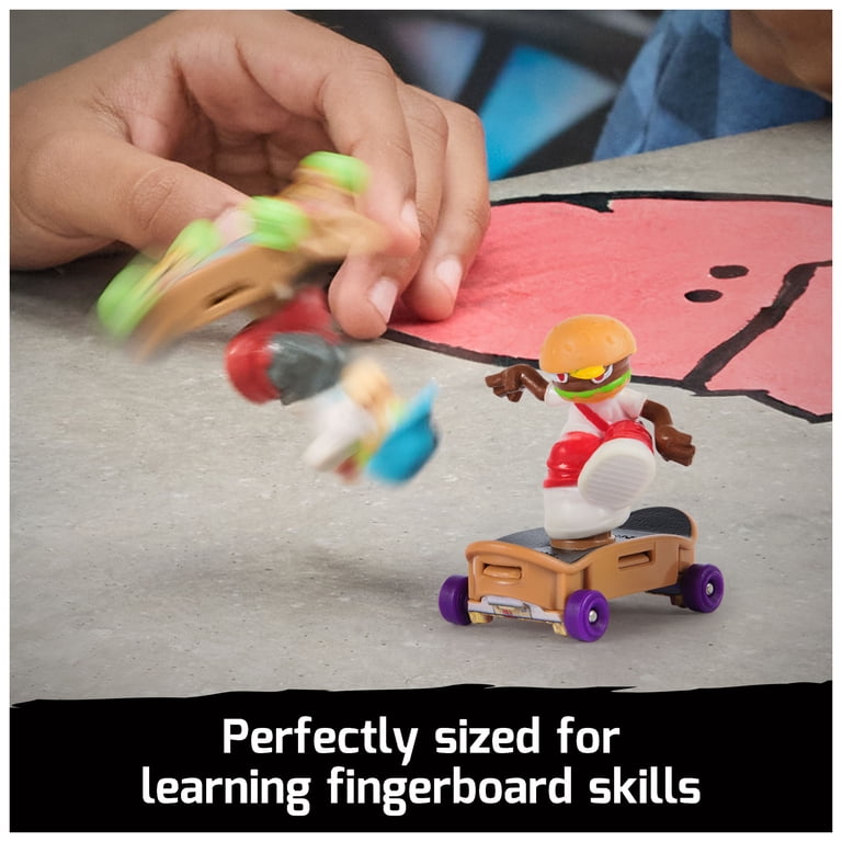 Tech Deck Free Riders 4-Pack Fingerboard and Fidget Toy Set for