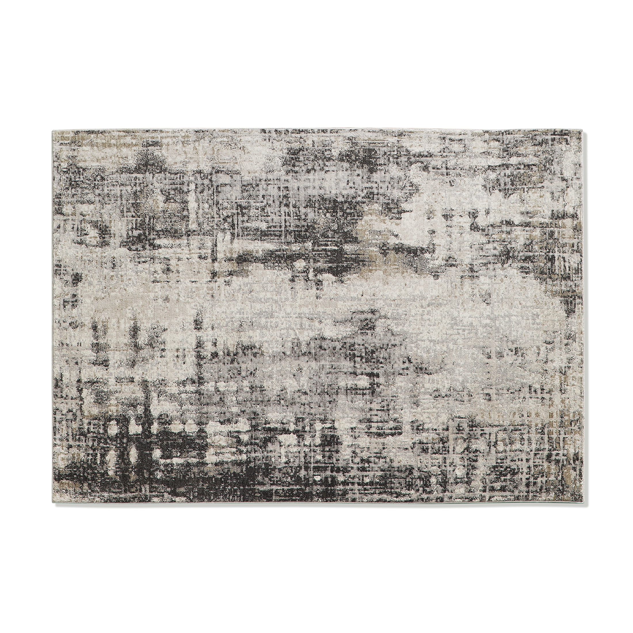 Better Homes & Gardens Grey Abstract Area Rug, 5' x 7'