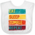 thumbnail image 3 of Inktastic Tumbling Gift Eat Sleep Tumble Repeat Boys or Girls Baby Bib, 3 of 4