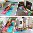 thumbnail image 5 of 2'x6' Rug Runners for Hallways Kitchen, Colorful Oil Painted Non Slip Entryway Beside Floor Carpet Runner, Modern Abstract Art Vintage Washable Laundry Room Bedroom Throw Rugs Mat for Family Pet, 5 of 8