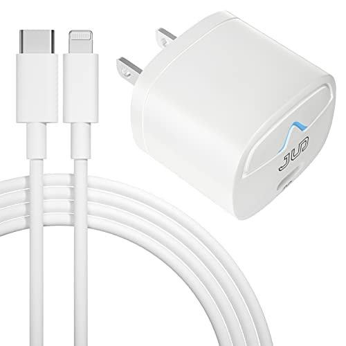 12 Pro/iPad Pro iPhone 13 Fast Charger,JUD USB C Wall Charger 20W PD Adapter with 6.6FT USB C to Lightning Cable MFi Certified Compatible with iPhone 13/13 Pro /13 Pro Max/12/12 Mini 