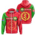 thumbnail image 3 of Sudadera con capucha y cremallera con el emblema nacional de Eritrea para hombre, ropa informal, sudadera deportiva con capucha para hombre, 3 of 5