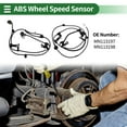 thumbnail image 2 of Unique Bargains ABS Wheel Speed Sensor Kit ABS Sensor Set Anti-lock Braking System Sensor for Mitsubishi Eclipse 2006-2008 No.MN113197/MN113198 Rear Left Right, 2 of 7