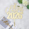 thumbnail image 1 of Cake Topper sodasos Clase de 2026 con brillo dorado, 1 of 8
