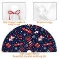 thumbnail image 4 of Sigee Winter Skiing Snowflakes for Christmas Decoration Tree Skirt Christmas Tree Skirt,Christmas home decor Holiday Tree Skirt Fits Christmas Tree-48", 4 of 7