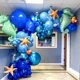 thumbnail image 4 of Kit de arcos con forma de guirnalda con globos, color azul NISOCY, 124 piezas, para decoración de fiestas, 4 of 9