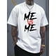 thumbnail image 1 of Camiseta informal de manga corta para verano, con estampado "ME", talla S para hombre. Ideal para adultos, hombres, mujeres, adolescentes y jóvenes., 1 of 5