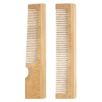 ACDANC Portable Bamboo Beard Comb for Men,Perfect for Hair Use and Grooming,2 Pieces