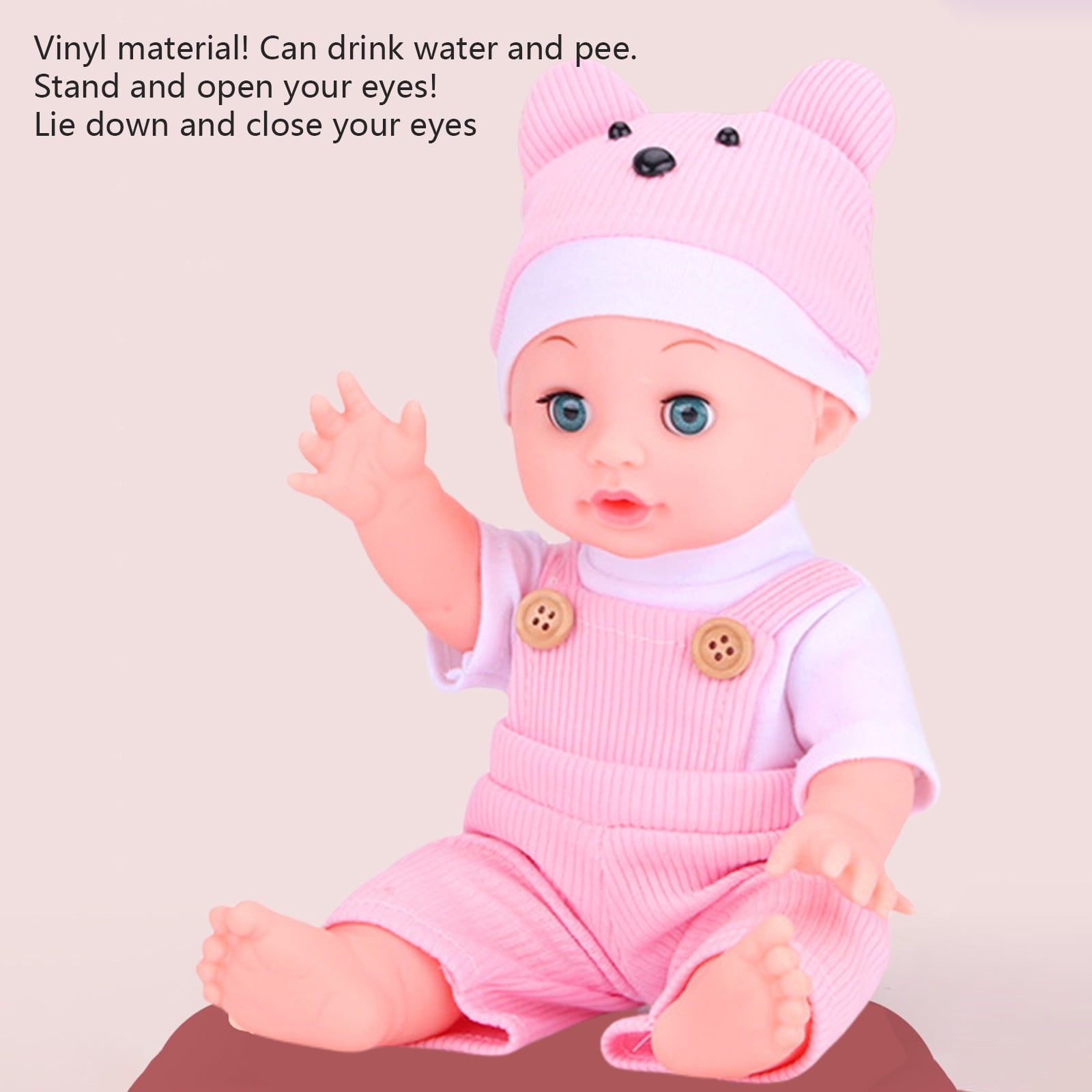 12 Inch Talking Baby Dolls for 3 Year Old Girls - Soft Body Interactive Baby Doll for Kids That Can Talk, Cry, Sing and Laugh - Makes Cute Sounds