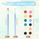 thumbnail image 2 of Set de pintura acrílica Qilery, 1400 unidades, 12 colores con pinceles, 3 ml, 2 of 6