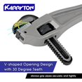 thumbnail image 4 of Llave offset para tubos KARRYTON de aluminio de 14 pulgadas con mordaza de 76 mm, 4 of 7