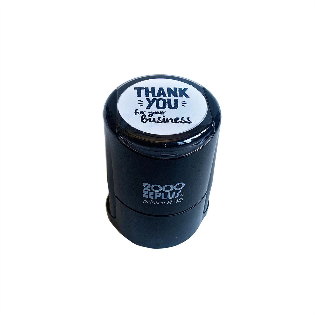 Thank You For Your Business Stamp / 1 5/8" Self Inking Stamp / Small Business Appreciation