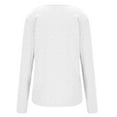 thumbnail image 5 of HaiMao Women's Shiny Rhinestone Shirts Clearance Turtle Neck Long Sleeve Slim Fit Top White 6(M), 5 of 7