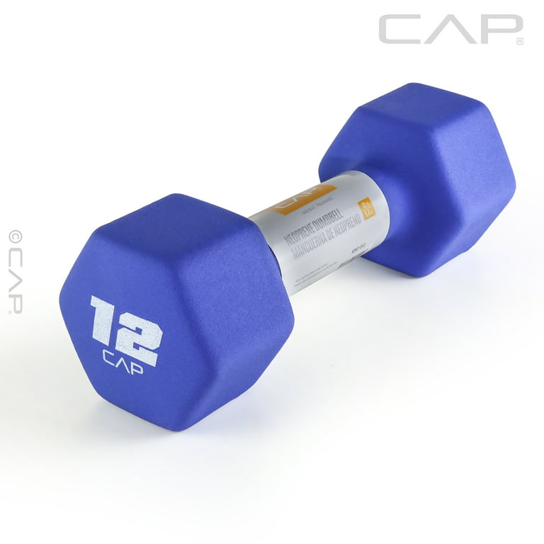 Cap Solid Neoprene Dumbbell, Single, 2-lb