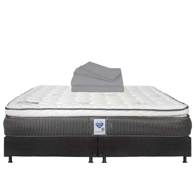 Colchón King Size Phantom Spring Air + Box + Sábanas Basic