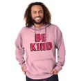 thumbnail image 5 of Be Kind Happy Peace Love Inspiring Hoodie Sweatshirt Women Men Brisco Brands 3X, 5 of 6