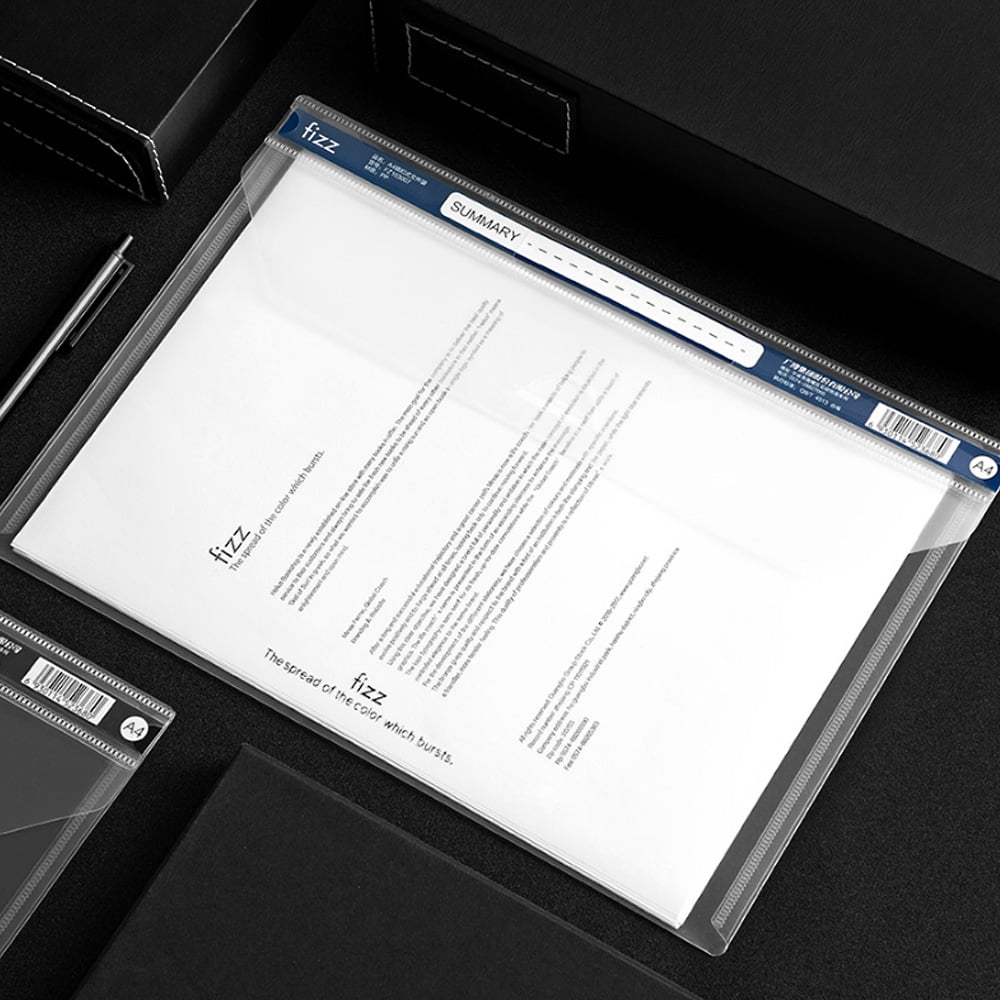 Xiaomi Youpin fizz Document Folder Buckle Folder Transparent Clear
