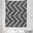 thumbnail image 1 of Abstract Tapestry, Concentric Train Rail Like Squares Motif Repetition in Monochromatic Art, Fabric Wall Hanging Decor for Bedroom Living Room Dorm, 5 Sizes, Charcoal Grey White, by Ambesonne, 1 of 1