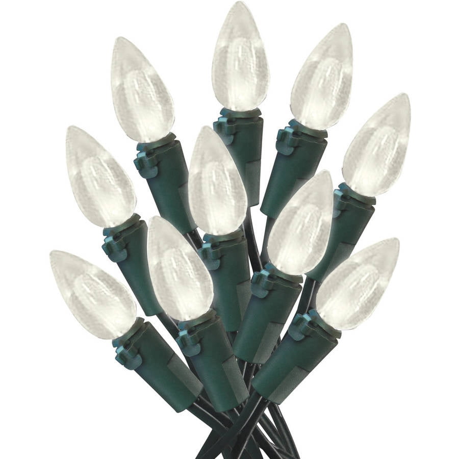 Holiday Time Christmas Lights Warm White Smooth LED BatteryOperated