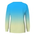 thumbnail image 4 of XUNKUSGA Sweatshirt for Women Fashion Loose Gradient Pullover Sweatshirt Soft Long Sleeve Sweatshirt Women with Pocket Casual Dropped Shoulder Women's Clothing S-2XL, 4 of 5