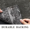 thumbnail image 6 of Black Pioneer Flower Geometric Striped Pattern Door Rugs,Washable Non Slip Door Mats Indoor,Decorative Door Mats,Entry Mat Indoor for Entrance,Bedroom,Kitchen,Bathroom,20"x32", 6 of 6