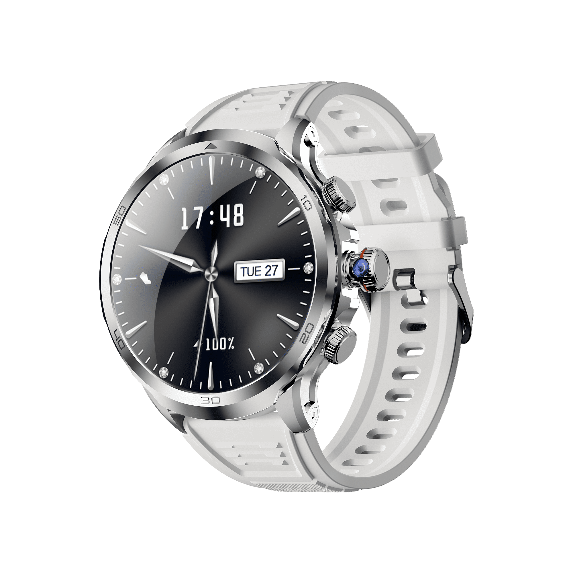 E EYAFA Android Smart Watch with SIM Slot, 3GB RAM, 32GB ROM, 1.95-Inch AMOLED Screen for Men & Women