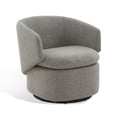 thumbnail image 5 of SAFAVIEH Couture Phyllis Modern Boucle Solid Swivel Armchair, Grey, 5 of 8