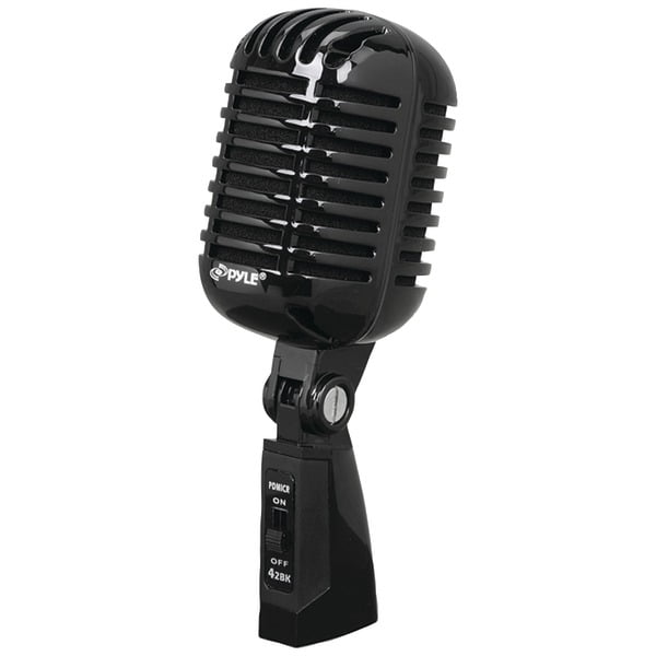 Pyle Pro® Classic Retro Vintagestyle Dynamic Vocal Microphone (black