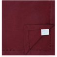 thumbnail image 5 of PurpleEssences 6 Hemstitch Cotton Dinner Napkins - Soft, Durable, Washable | 18x18 - Burgundy, 5 of 6