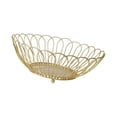 thumbnail image 5 of TISHITA Fruit Bowl Basket Wire Fruit Bowl Round Stylish Fruit and Vegetable Basket Snack Holder for Snacks Holdiay Countertop Wedding Low Gold, 5 of 8