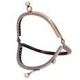 thumbnail image 4 of Metal Purse Frame, Brass Handle Handbags Frame DIY Purse Frame Handbags Frame, 10.5cm For Office DIY Enthusiasts Home, 4 of 8