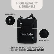 Easy Baby - Diaper, Bottle, and Supplies - Organizer Pouches - Change, Feed, and Dress Me 4 Pack Brooklyn Organizing Packing Tote Cubes for Baby Items Good for Travel and Keeping Organized
