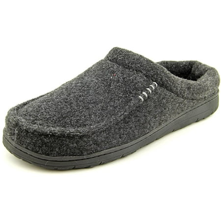 

Dearfoams Mens Memory Foam Slippers- Black Small 7-8