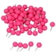 thumbnail image 3 of Chinchetas para mapas de color rojo rosa, 100 unidades, chinchetas para tableros de corcho, chinchetas decorativas de acero y plástico, 9,5 x 20 mm, 3 of 8