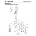 thumbnail image 3 of Kingston KB1578GLLS Georgian Single-Handle 1-or-3 Hole Kitchen Faucet in Brushed Nickel, 3 of 4