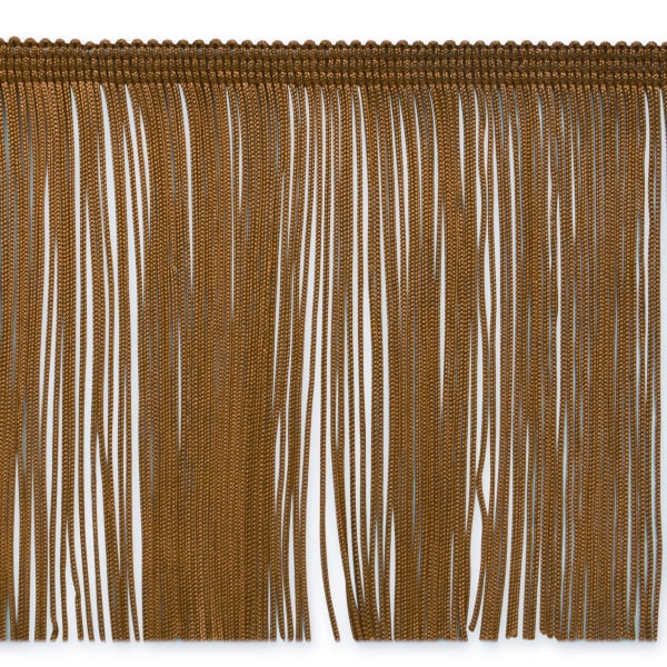 Expo International 2in Faux Suede Fringe Trim Brown,