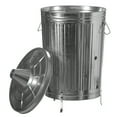 thumbnail image 6 of Gardenised Silver Outdoor Galvanized Metal Garden Incinerator Can, for Yard, Patio, and Backyard, 6 of 8