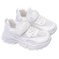 thumbnail image 3 of Kogui Chaussures Garçons Jeunesse Chaussures Enfants pour Garçons Chaussures de Sport de Randonnée Espadrilles pour Enfants Taille 2 (Blanc, Grands Enfants 2), 3 of 9