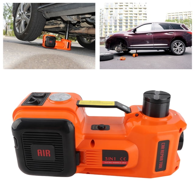 Prise Électrique Auto, 5 Tonnes 12V DC avec Lumière LED, Rangement, pour Réparation d'Urgence Automobile, Taille Compacte, Contrôleur à Bouton Poussoir pour Voiture