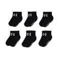 thumbnail image 5 of Pack múltiple de calcetines Under Armour Quarter para niños 2-4T, color negro, 5 of 5