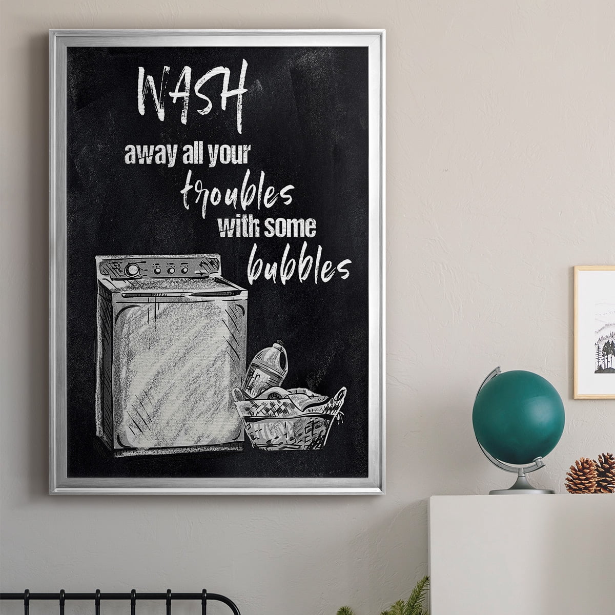 Wash Away Your Troubles Premium Framed Print - Ready to Hang