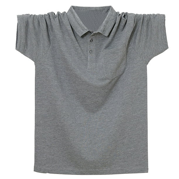 Camisas de Lino de los Hombres de Manga Corta Sobredimensionada, Botón Casual de Color Sólido para Caminatas, Deportes Y Uso Diario