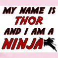 thumbnail image 2 of CafePress - My Name Is Thor And I Am A Ninja Infant Bodysuit - Baby Light Bodysuit, Size Newborn - 24 Months, 2 of 4