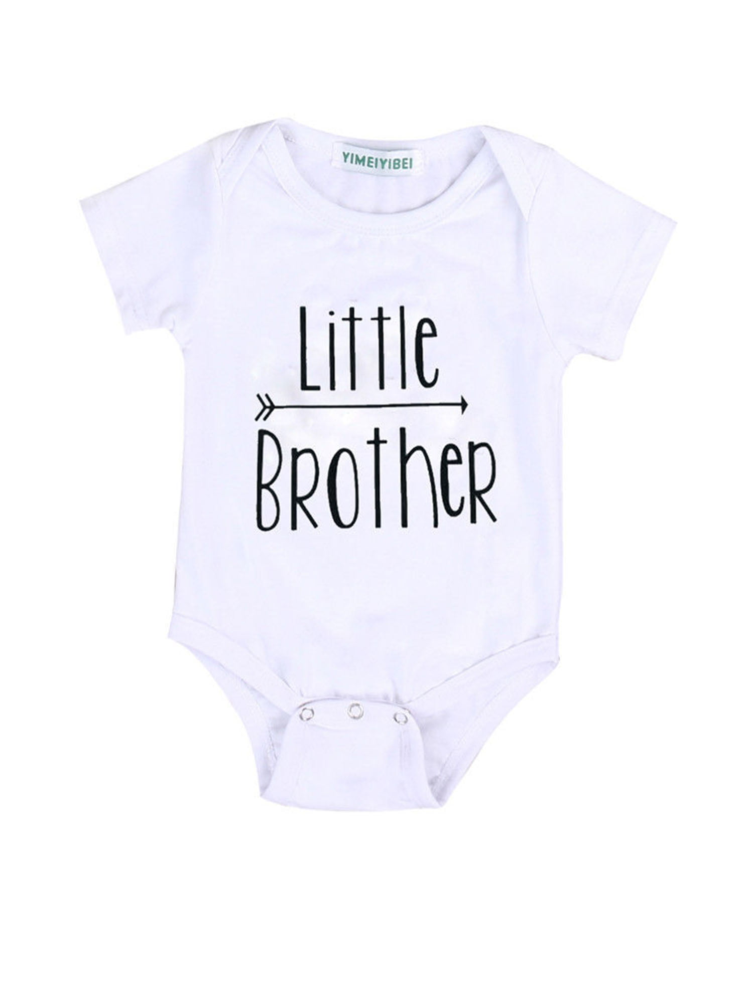 Awesome Little Brother Cute Younger Son Boy Shower Gift Boys Romper Bodysuit 